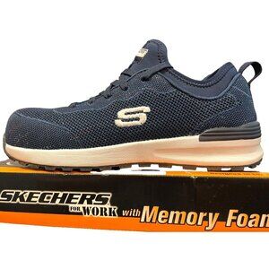 Skechers Unisex Work  Composite Toe Shoes Womens 8.5 Memory Foam New in Box